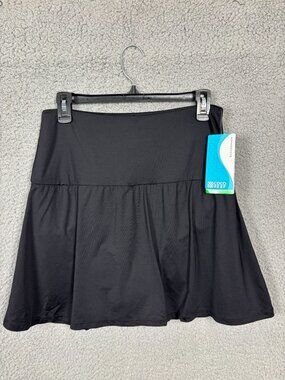 Coco Reef Women's Soar Ultra-High Swim Skort - Cast Black Size Large NWT's.